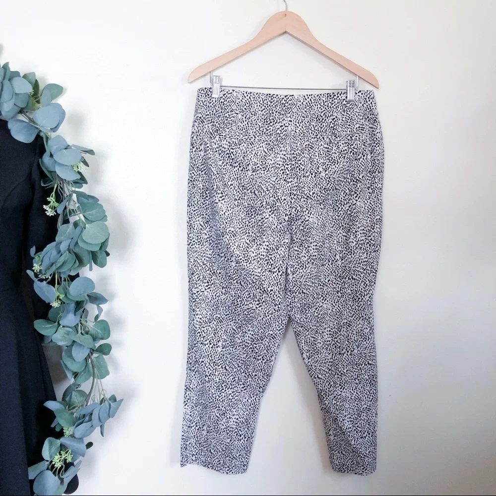 rachel zoe | animal print cigarette pants 14W